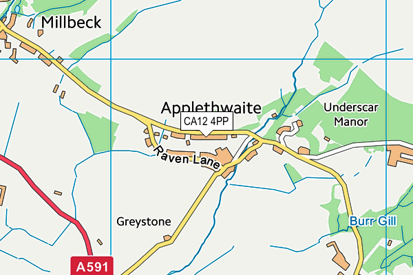 CA12 4PP map - OS VectorMap District (Ordnance Survey)