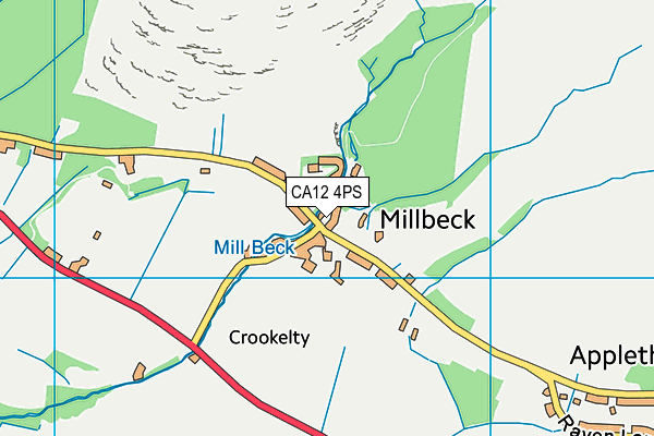 CA12 4PS map - OS VectorMap District (Ordnance Survey)