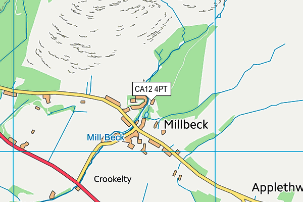 CA12 4PT map - OS VectorMap District (Ordnance Survey)