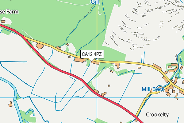 CA12 4PZ map - OS VectorMap District (Ordnance Survey)