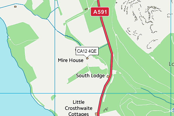 CA12 4QE map - OS VectorMap District (Ordnance Survey)