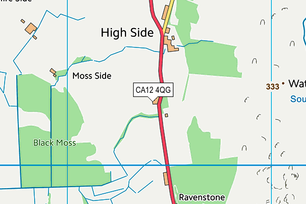 CA12 4QG map - OS VectorMap District (Ordnance Survey)