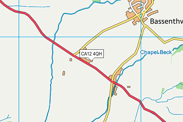 CA12 4QH map - OS VectorMap District (Ordnance Survey)