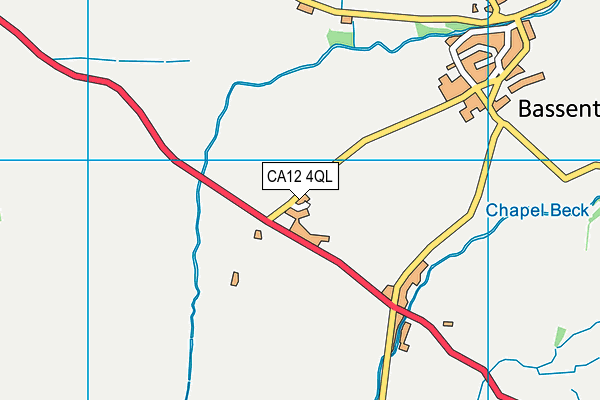 CA12 4QL map - OS VectorMap District (Ordnance Survey)