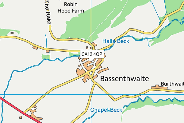 CA12 4QP map - OS VectorMap District (Ordnance Survey)