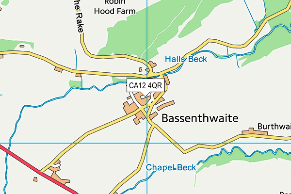 CA12 4QR map - OS VectorMap District (Ordnance Survey)