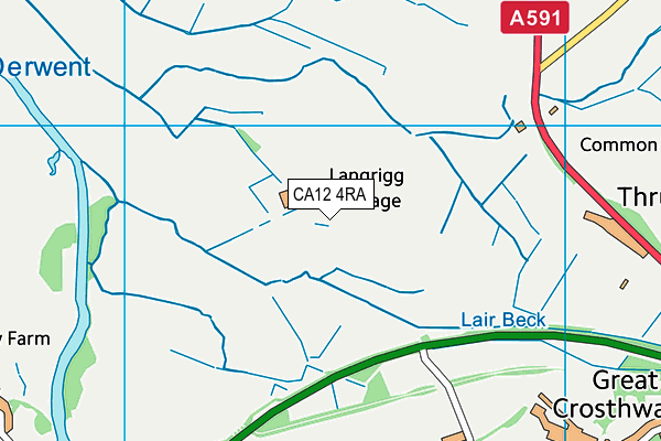 CA12 4RA map - OS VectorMap District (Ordnance Survey)