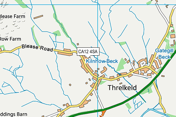 CA12 4SA map - OS VectorMap District (Ordnance Survey)