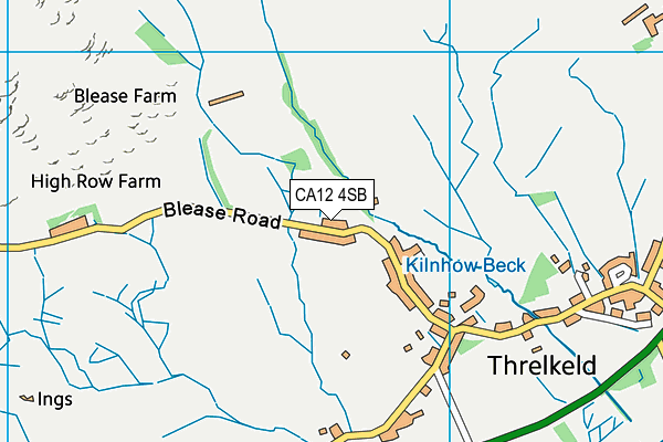 CA12 4SB map - OS VectorMap District (Ordnance Survey)