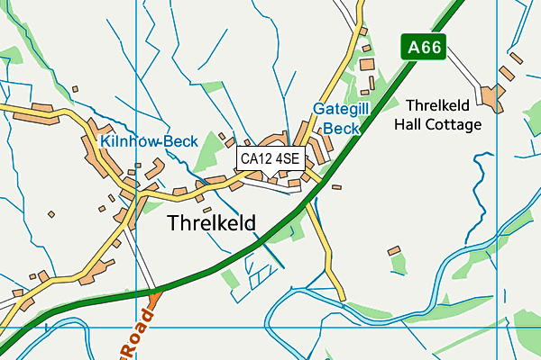 CA12 4SE map - OS VectorMap District (Ordnance Survey)