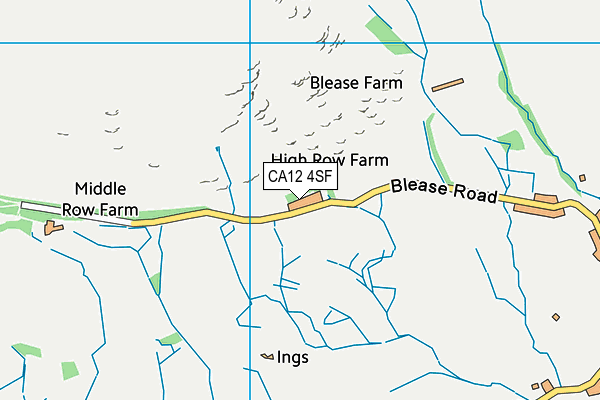 CA12 4SF map - OS VectorMap District (Ordnance Survey)