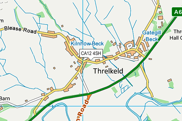 CA12 4SH map - OS VectorMap District (Ordnance Survey)