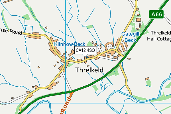 CA12 4SQ map - OS VectorMap District (Ordnance Survey)