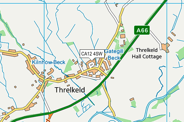 CA12 4SW map - OS VectorMap District (Ordnance Survey)