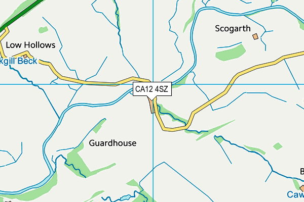 CA12 4SZ map - OS VectorMap District (Ordnance Survey)