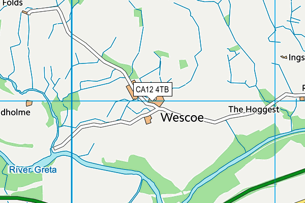 CA12 4TB map - OS VectorMap District (Ordnance Survey)