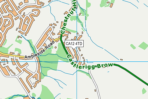 CA12 4TD map - OS VectorMap District (Ordnance Survey)