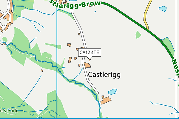 CA12 4TE map - OS VectorMap District (Ordnance Survey)