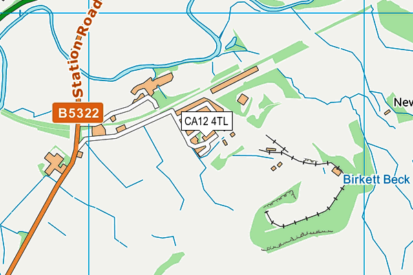 CA12 4TL map - OS VectorMap District (Ordnance Survey)