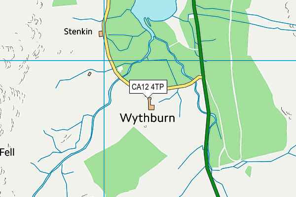 CA12 4TP map - OS VectorMap District (Ordnance Survey)