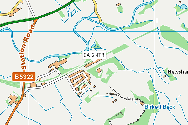 CA12 4TR map - OS VectorMap District (Ordnance Survey)