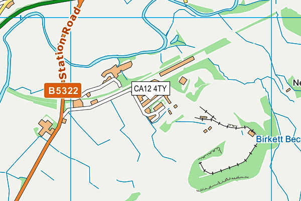 CA12 4TY map - OS VectorMap District (Ordnance Survey)