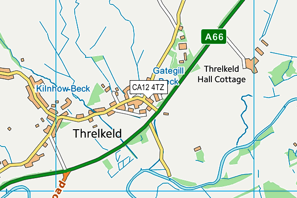 CA12 4TZ map - OS VectorMap District (Ordnance Survey)