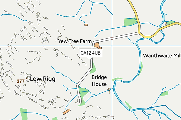 CA12 4UB map - OS VectorMap District (Ordnance Survey)