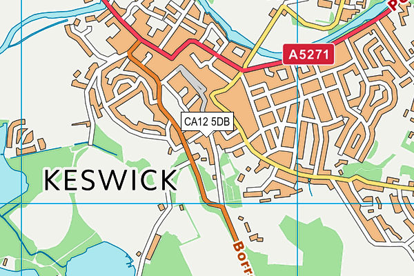 CA12 5DB map - OS VectorMap District (Ordnance Survey)