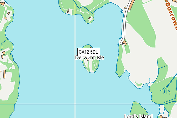 CA12 5DL map - OS VectorMap District (Ordnance Survey)
