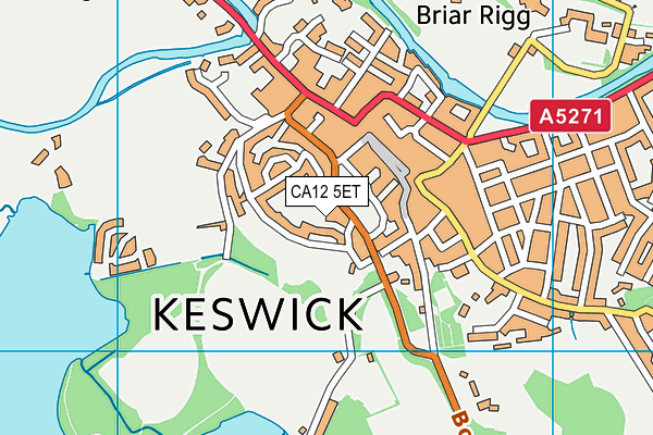 CA12 5ET map - OS VectorMap District (Ordnance Survey)