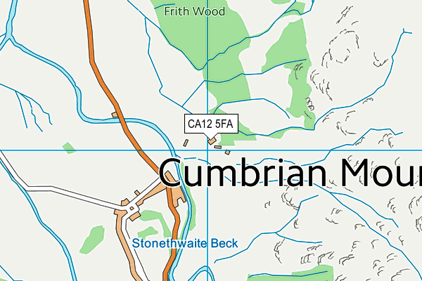 CA12 5FA map - OS VectorMap District (Ordnance Survey)