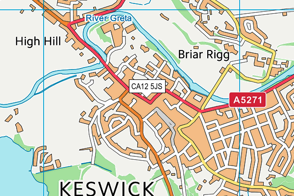 Map of NEEDLE SPORTS (KESWICK) LTD at district scale