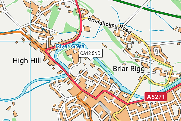 CA12 5ND map - OS VectorMap District (Ordnance Survey)