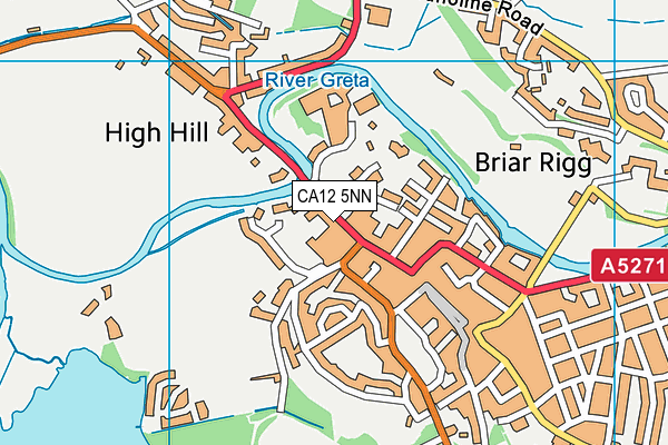 CA12 5NN map - OS VectorMap District (Ordnance Survey)