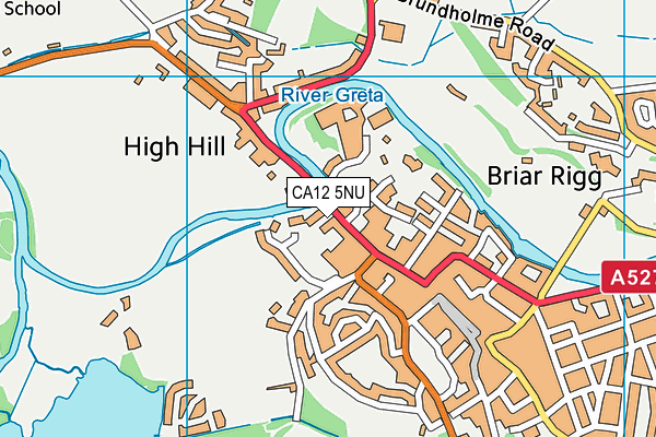 CA12 5NU map - OS VectorMap District (Ordnance Survey)