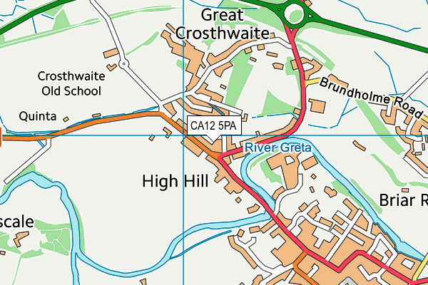 CA12 5PA map - OS VectorMap District (Ordnance Survey)