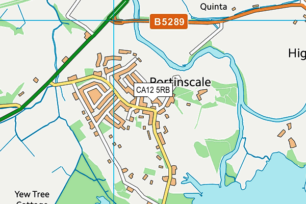 CA12 5RB map - OS VectorMap District (Ordnance Survey)