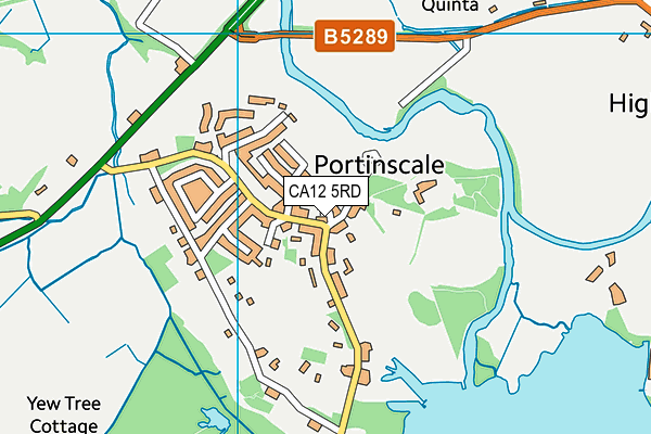 CA12 5RD map - OS VectorMap District (Ordnance Survey)