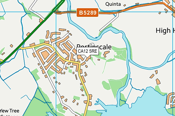 CA12 5RE map - OS VectorMap District (Ordnance Survey)