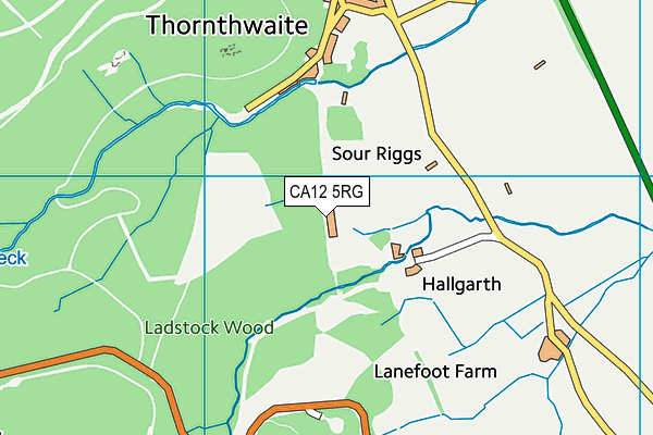 CA12 5RG map - OS VectorMap District (Ordnance Survey)