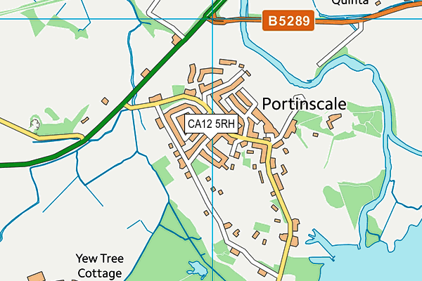 CA12 5RH map - OS VectorMap District (Ordnance Survey)