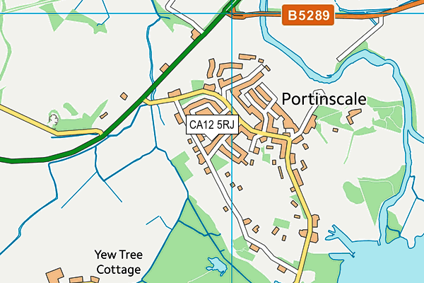 CA12 5RJ map - OS VectorMap District (Ordnance Survey)