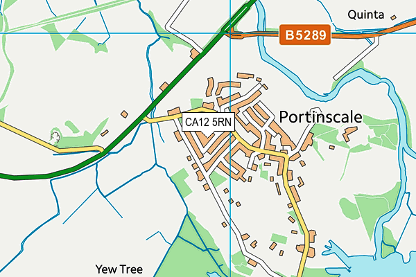 CA12 5RN map - OS VectorMap District (Ordnance Survey)