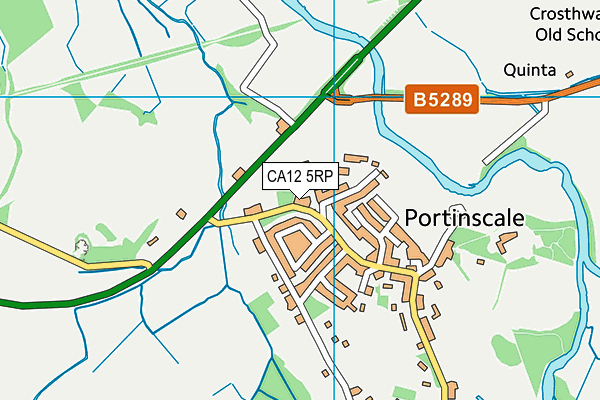 CA12 5RP map - OS VectorMap District (Ordnance Survey)