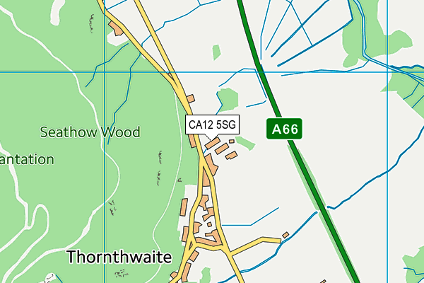 CA12 5SG map - OS VectorMap District (Ordnance Survey)