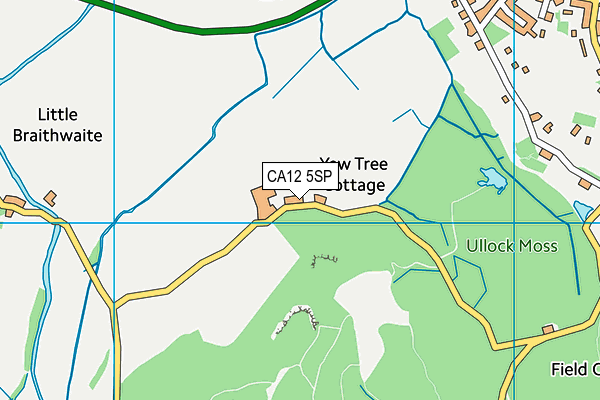 CA12 5SP map - OS VectorMap District (Ordnance Survey)