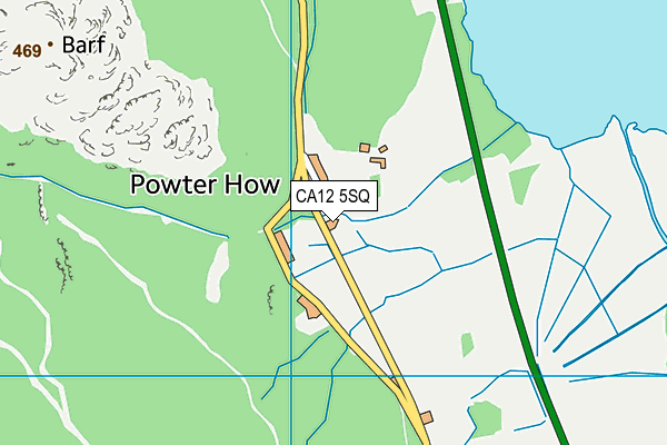 CA12 5SQ map - OS VectorMap District (Ordnance Survey)