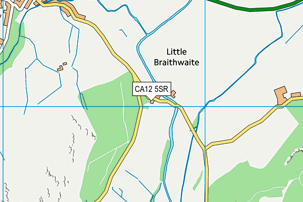 CA12 5SR map - OS VectorMap District (Ordnance Survey)