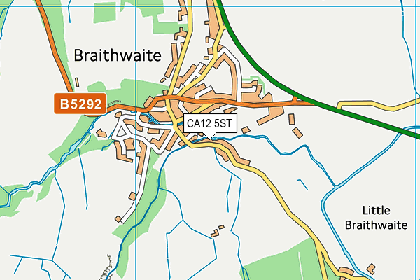 CA12 5ST map - OS VectorMap District (Ordnance Survey)